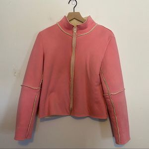 Pink One Girl Who fluffy pink jacket